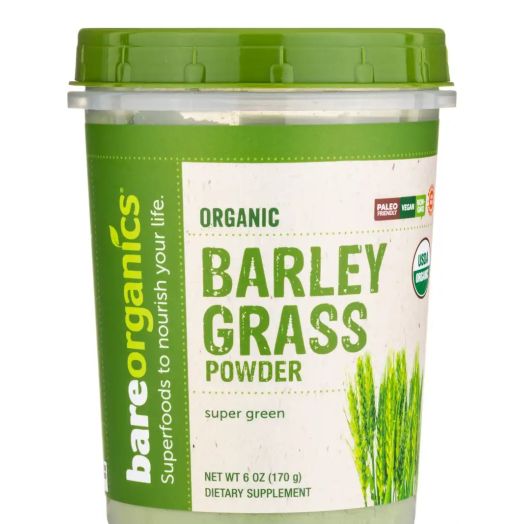 BareOrganics Organic Barley Grass Powder - 6 oz (170 Grams)