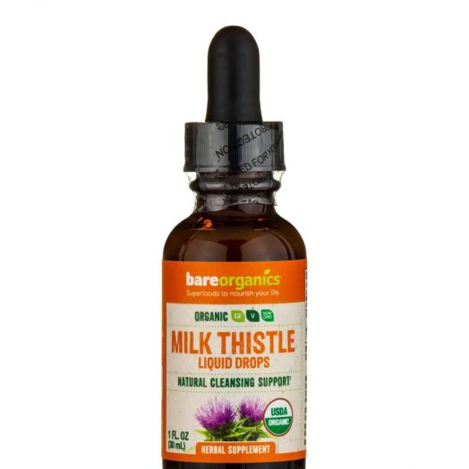 BareOrganics Organic Milk Thistle Liquid Drops - 1 fl. oz (30 ml)