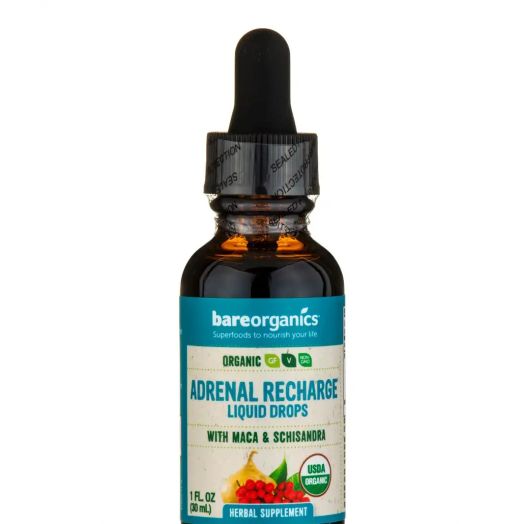 BareOrganics Organic Adrenal Recharge Liquid Drops - 1 fl. oz (30 ml)