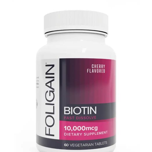 Foligain Biotin Fast Dissolve - 60 Vegetarian Capsules