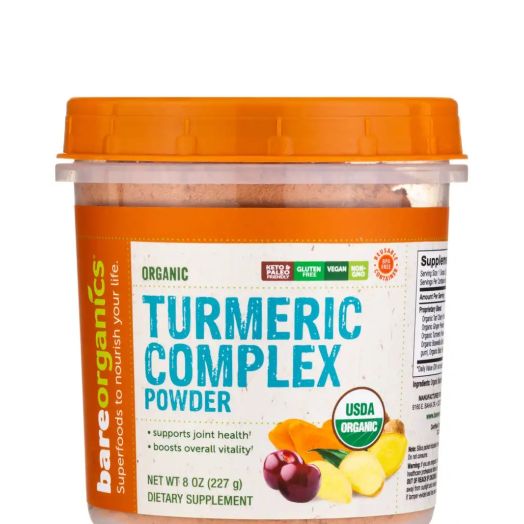 BareOrganics Organic Turmeric Complex Powder - 8 oz (227 Grams)