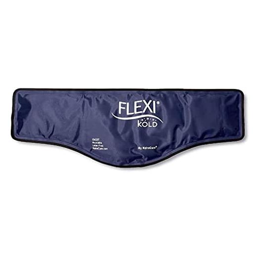 FlexiKold Gel Neck Ice Pack (23" X 8" X 5") - Reusable Cold Pack Compress (Therapy for Pain, Injuries of Neck, Lower Back, Shoulder, wrap Around Knee, Foot, Thigh, Elbow) - A6301-COLD by NatraCure