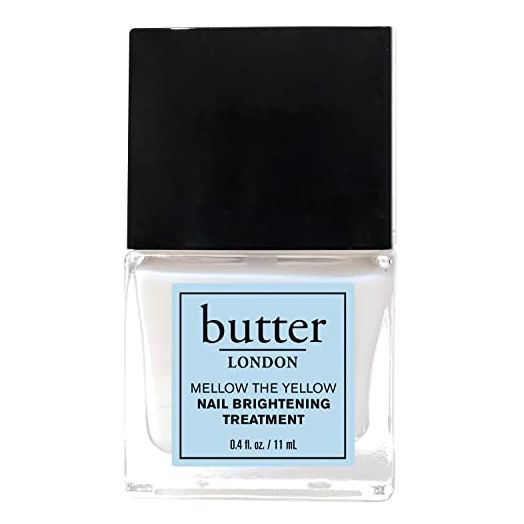 butter LONDON Mellow The Yellow Nail Brightening Treatment, Exfoliates Dry Nails, Vitamin E, Lemon Fruit Extract, Cruelty Free