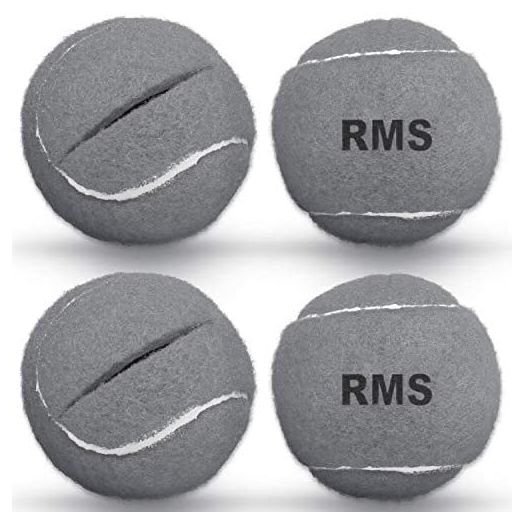 RMS Walker Glide Balls - A Set of 4 Balls with Precut Opening for Easy Installation, Fit Most Walkers (Grey)