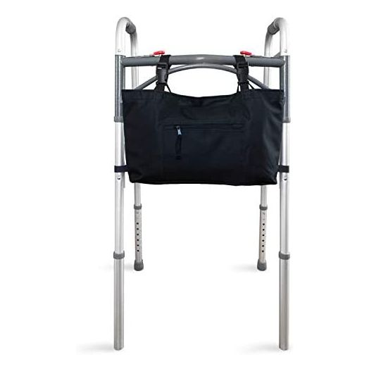 RMS Water Resistant Tote Bag for Walker, Rollator or Scooter (Black)