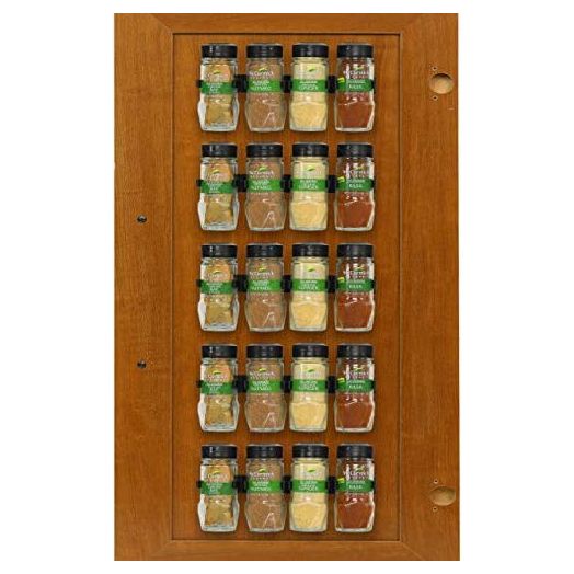 SimpleHouseware 20 Spice Gripper Clips Strips Spice Accessories Spice Organizer- 4 Strips, Holds 20 Jars