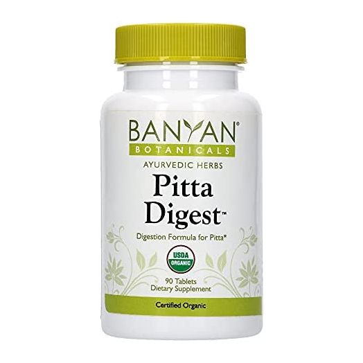 Banyan Botanicals Pitta Digest - USDA Organic, 90 Tablets - Cooling & Soothing for a Hot Digestive System*