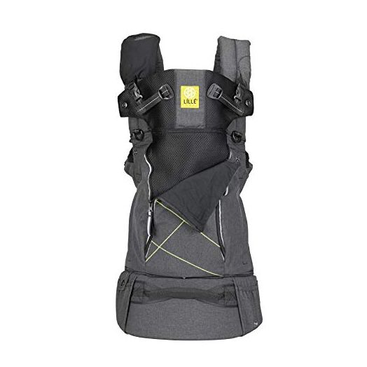 LÍLLÉbaby 6-in-1 Pursuit All Seasons Ergonomic 6-in-1 Baby Carrier Newborn to Toddler - with Lumbar Support - for Children 7-45 Pounds - 360 Degree Baby Wearing - Graphite
