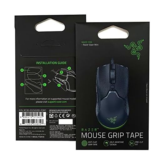 Razer Mouse Grip Tape Viper Mini: Anti-Slip Grip Tape - Self-Adhesive Design - Pre-Cut