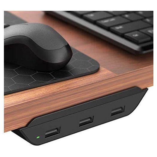USB Multi Port Desktop Power Station QC3.0 Powered USB Hub Fast Charging 3 Port Desk Mounted Multi Charger (QuickCharge 3.0) Desktop Power Station - Compatible with All LG and Samsung Models (36W)