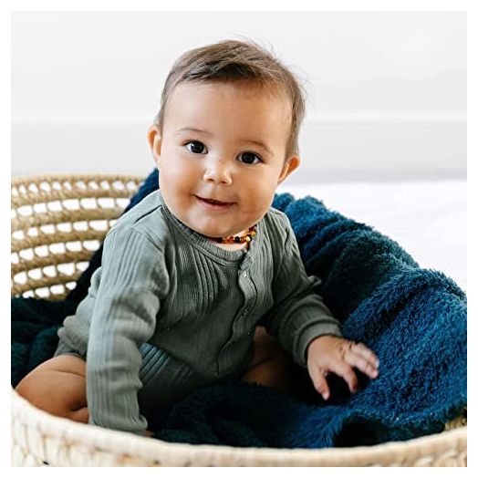Saranoni Bamboni Luxury Bamboo Baby Blanket (Receiving (30"x40"), Nautical Blue)