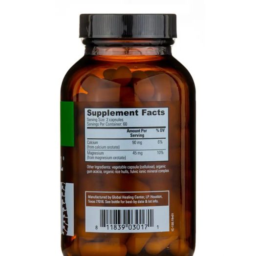 Global Healing Intracal - 120 Capsules (Packaging May Vary) Global Healing IntraCal Natural Calcium and Magnesium Orotate Supplement