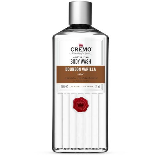 CREMO Moisturizing Body Wash, Bourbon Vanilla Blend, 16 Oz.