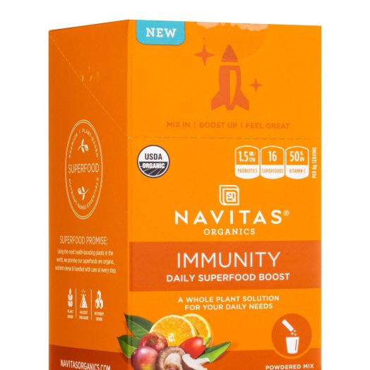 Navitas Organics Organic Immunity Daily Superfood Boost - 15 Single-serve Sticks (0.28 oz / 8 Grams each)