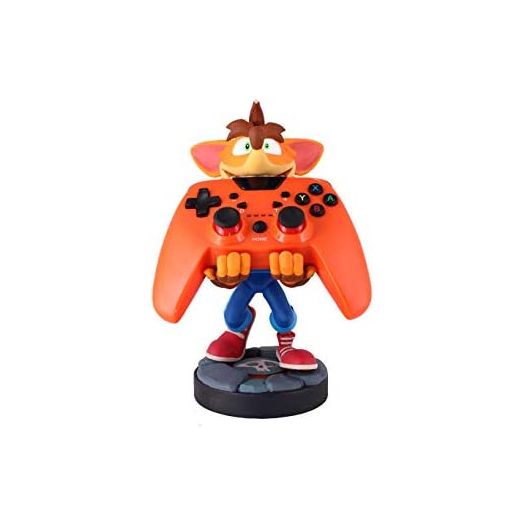 Exquisite Gaming Cable Guys - Quantum Crash Bandicoot - Cable Guy Phone and Controller Holder , Orange