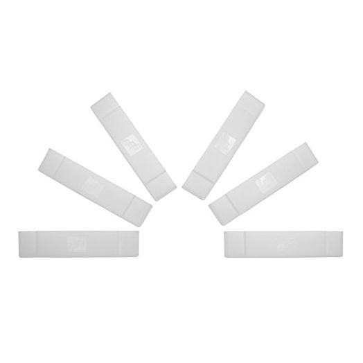 GGG0018 Video Game Cartridge Dust Cover 6 Pack: for Super Nintendo Games (SNES Protector Sleeve Cover or Case)