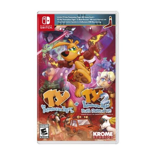 Ty The Tasmanian Tiger HD + Ty The Tasmanian Tiger 2: Bush Rescue HD Bundle - Nintendo Switch