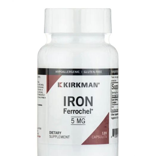 Kirkman Iron Ferrochel - 120 Capsules