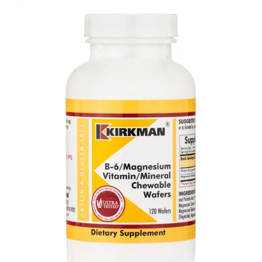 Kirkman B-6/Magnesium Vitamin/Mineral Chewable - 120 Wafers