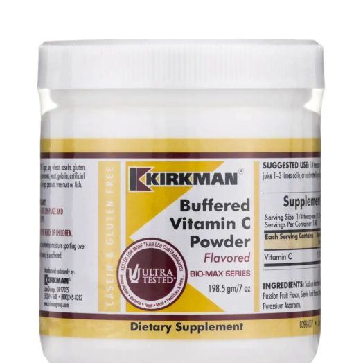 Kirkman Buffered Vitamin C Powder Flavored - 7 oz (198.5 Grams)