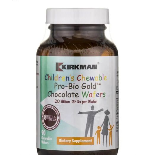 Kirkman Children's Chewable Pro-Bio Gold Chocolate Wafers - 90 Wafers