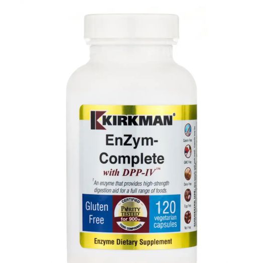 Kirkman EnZym-Complete with DPP-IV - 120 Vegetarian Capsules
