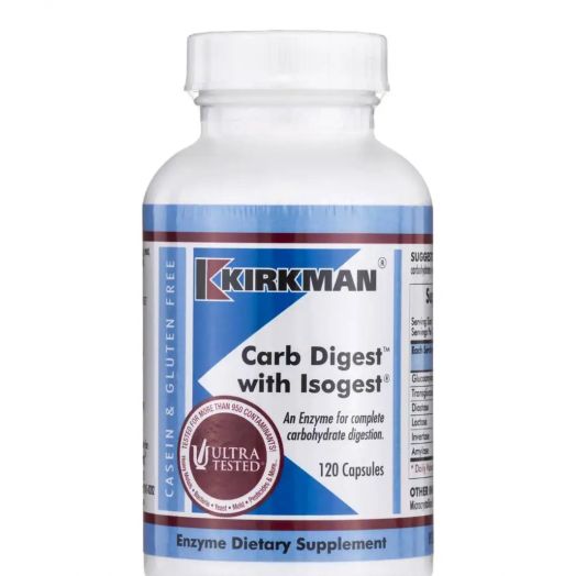 Kirkman Carb Digest with Isogest - 120 Vegetarian Capsules