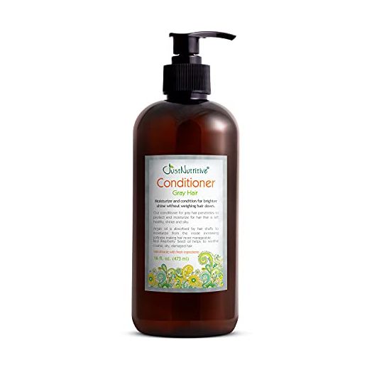 Gray Hair Conditioner, Just Natural Hair Care, 16 Oz