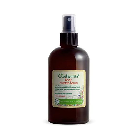 Body Nutritive Serum | For Outdoor Body Tanning | Hydrating Body Oil | Natural Skin Moisturizer | Sun Kiss Glow | Just Nutritive | 8 Oz