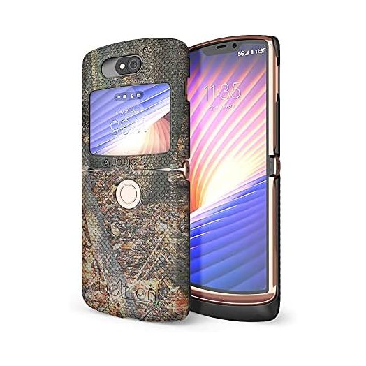 BELTRON Case for Motorola RAZR 5G Flip (AT&T/T-Mobile), Snap-On Protective Hard Shell Cover for RAZR 5G Flip Phone (2020) XT2071 - Outdoor Camouflage