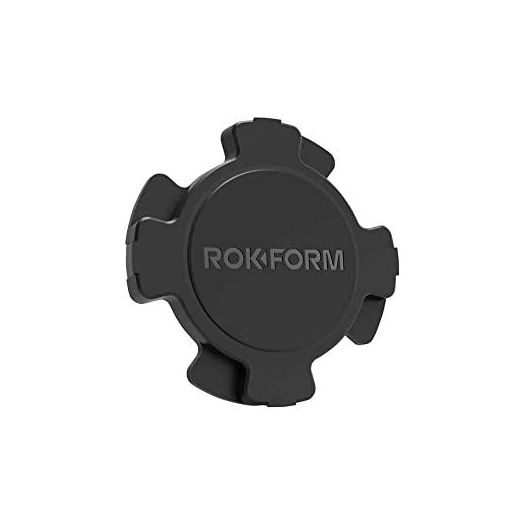Rokform - Magnetic RokLock Plug, Securely Mounts to any Magnetic Surface, TPU Prevents Slipping, Compatible with All Rokform Twist Lock Cases (Black)