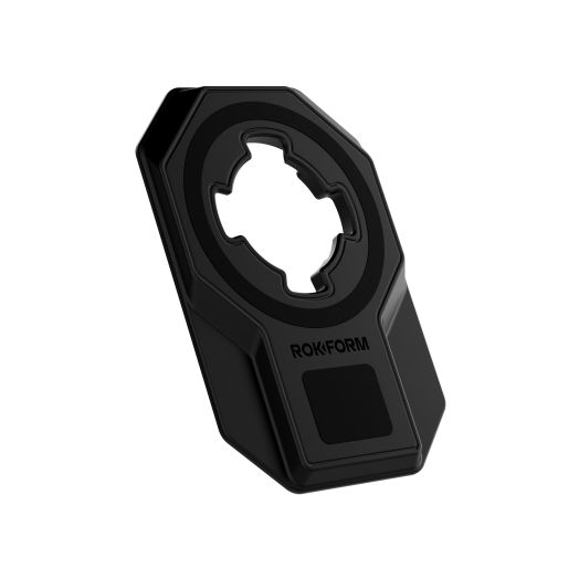 Rokform – Universal Adapter V2, Twist Lock and Mag Safe Compatible, Magnetic Phone Mount, Adapter Mounts to Almost Any Smartphone, Phone Case, Tablet, or Flat Surface with 3M VHB Adhesive (Black)