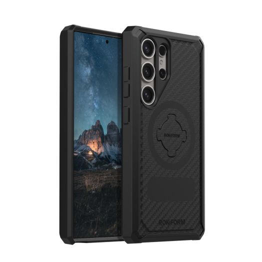 Rokform - Galaxy S24 Ultra Case, Rugged Series, Samsung Protective Cover with RokLock Twist Lock, Drop Tested, Military Grade Armor (Black)