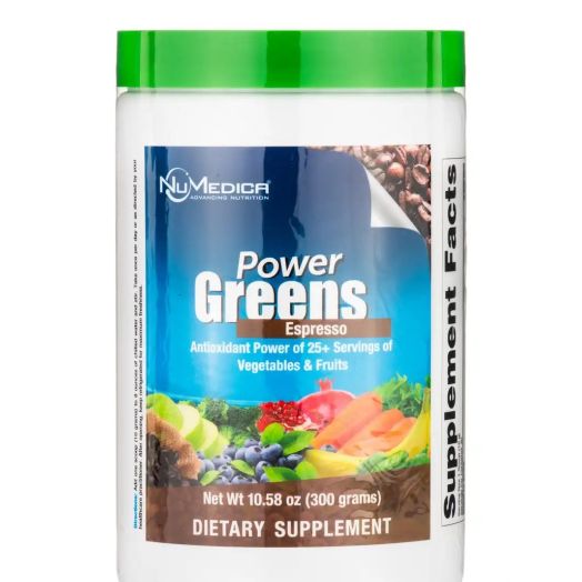 NuMedica Power Greens Espresso - 10.58 oz (300 Grams)