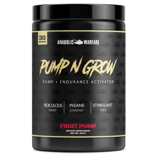 Anabolic Warfare Pump-N-Grow Muscle Pump & Nitric Oxide Supplement, Caffeine Free