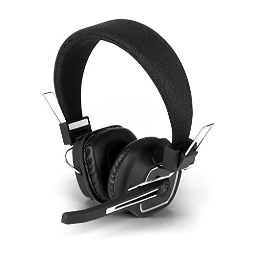 Aluratek Bluetooth Wireless Stereo Headset with Boom Microphone and Dongle, Built-in Rechargeable Battery, 27 Hours Continuous Talk and Music Play