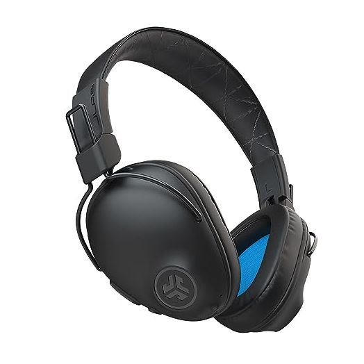 JLab Studio Pro Wireless Over-Ear Headphones, Black, 50+ Hour Bluetooth 5 Playtime, EQ3 Sound, Ultra-Plush Faux Leather & Cloud Foam Cushions, Track and Volume Controls