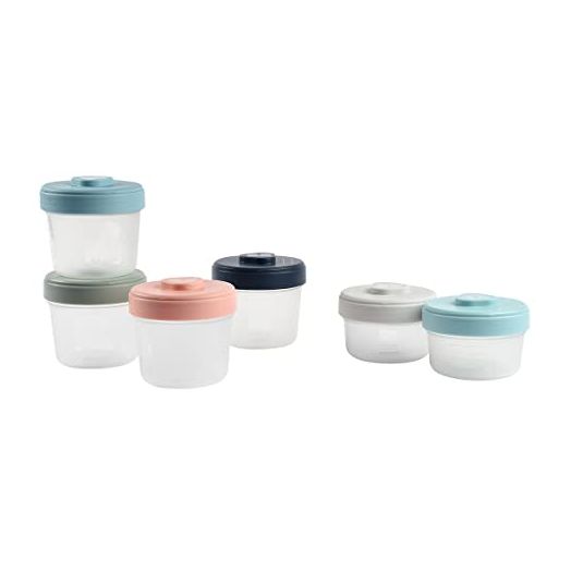 BEABA Clip Containers, Food Storage Containers, Baby Food Storage Containers with Lid, Baby Food and Toddler Snack Containers, Baby Essentials, (Small)