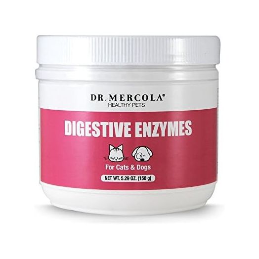Bark & Whiskers Digestive Enzymes Kibble Diet, for Dogs & Cats, 4.23 oz. (120 g), 150 Scoops, Promotes Carb & Starch Breakdown, Veterinarian Formulated, Non-GMO, Dr. Mercola