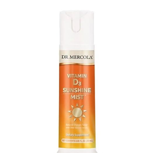 Dr. Mercola Sunshine Mist Vitamin D Spray, Natural Orange Flavor with Other Natural Flavors - 0.85 fl. oz (25 ml)