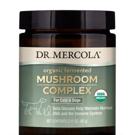 Dr. Mercola Organic Mushroom Complex for Cats & Dogs - 2.1 oz (60 Grams)