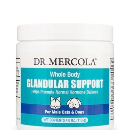 Dr. Mercola Whole Body Glandular Support for Male Cats & Dogs - 4 oz (113 Grams)