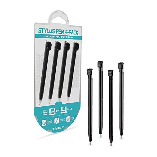 Tomee Stylus Pen Set for Nintendo DSi/ Nintendo DS Lite (Black) (4-Pack)