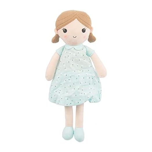 Linzy Toys, Soft Plush Mint Blue Emily Rag Doll, 15"