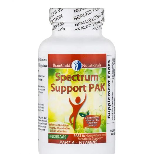 BrainChild Nutritionals Spectrum Support II Vitamins (with PAK) - Part A - 180 Liquid-Capsules
