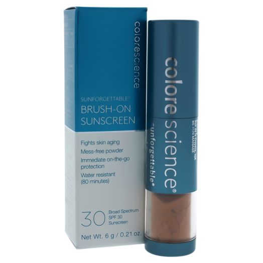 Colorescience Sunforgettable Brush-On Sunscreen SPF 30 - Deep - 0.21 oz