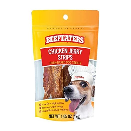 Beefeaters Chicken Jerky Strips, 1.65oz, Case of 12