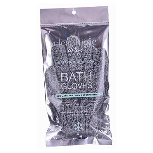 Clean Logic Detox Charcoal Exfoliating Bath Glove, 3 Count