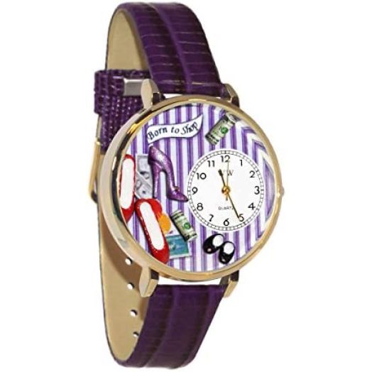 Whimsical Gifts Shoe Shopper Watch in Gold Large Style