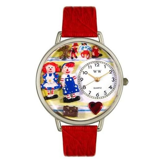 Whimsical Gifts Raggedy Ann 3D Watch Collection | Gold or Silver Large | Unique Fun Novelty | Handmade in The USA